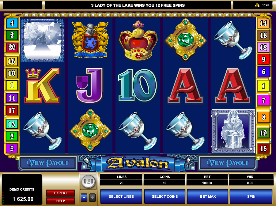 Microgaming's Avalon slot game