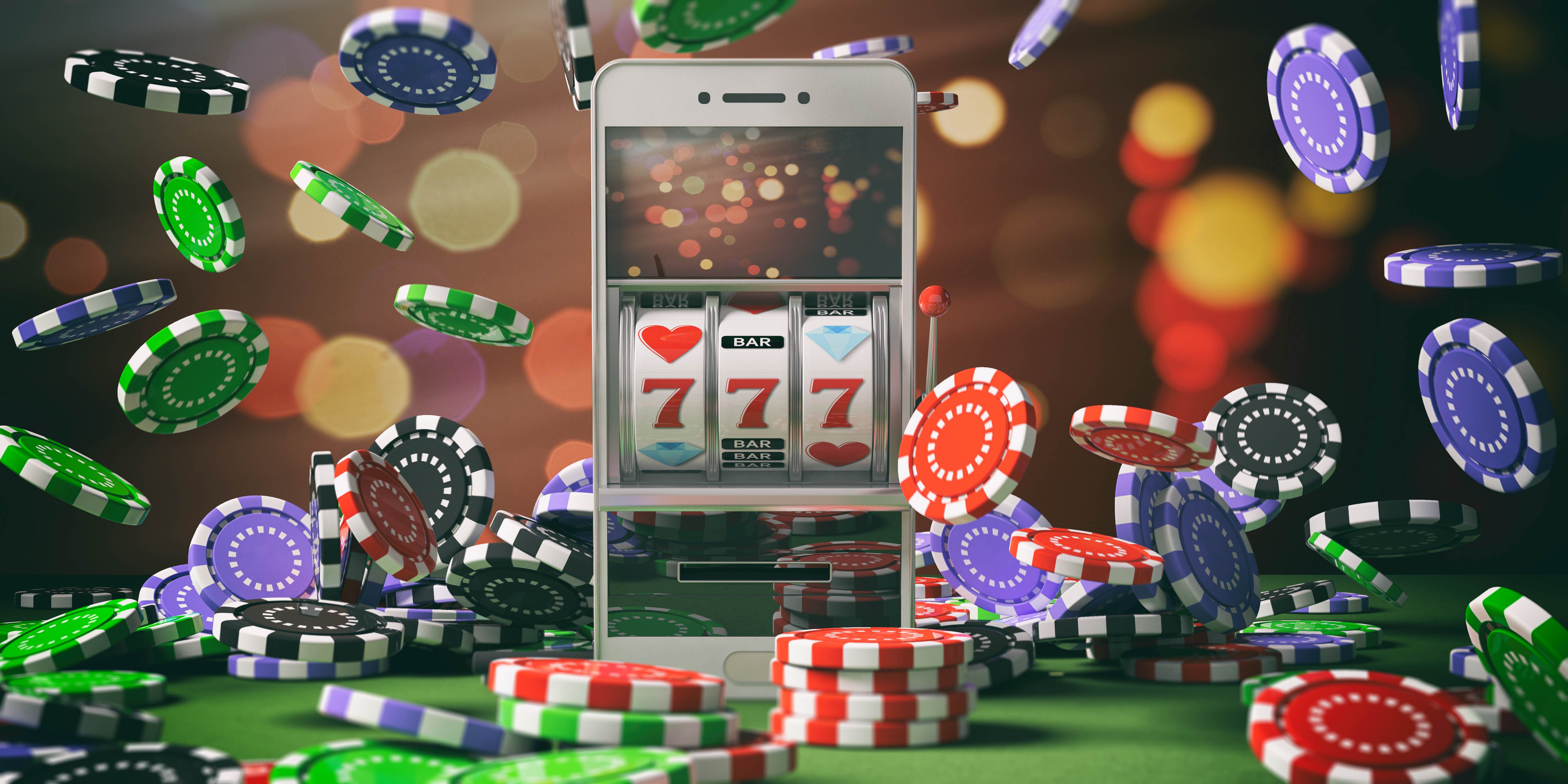 Mobile casino raining casino chips