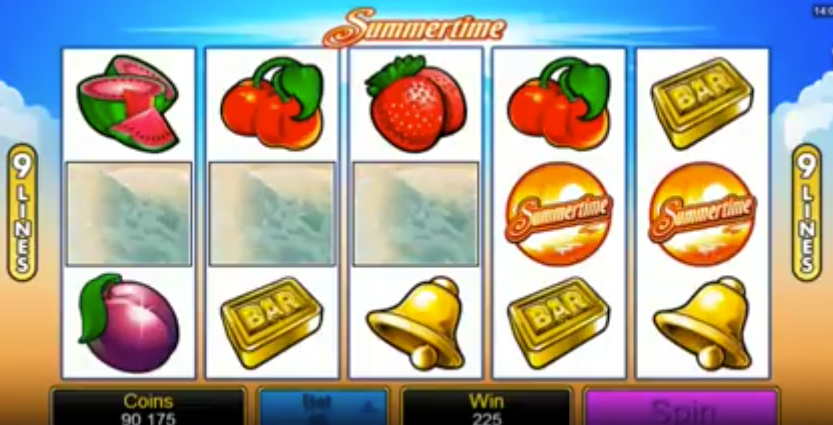 Microgaming's Summertime Pokies Machine